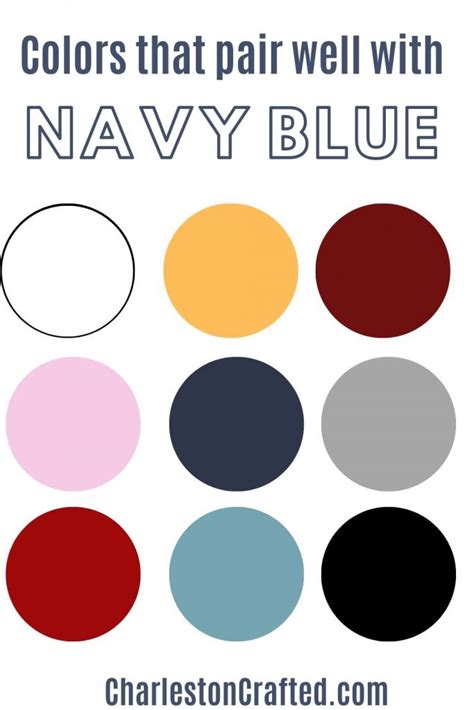 navy blue matching colors